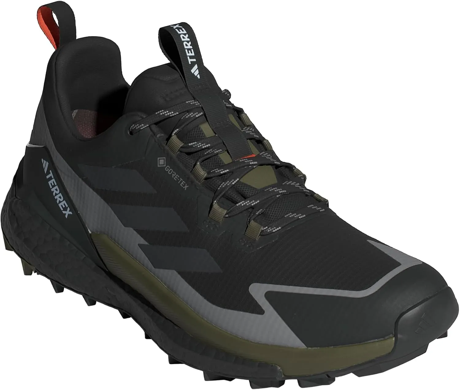 adidas Mens Terrex Free Hiker 2 Low Hiking Hiking Sneakers Shoes - Green