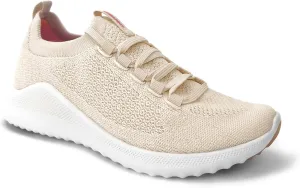 Aetrex Women's Carly Orthopedic Arch Support Knit Sneakers for Women- Plantar Fasciitis Relief Women Sneakers W/ Lace Up