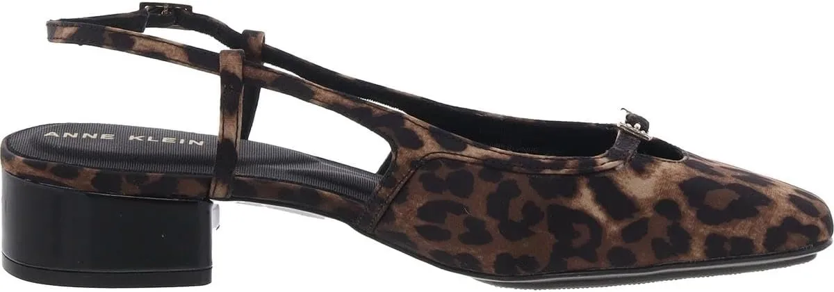 Anne Klein Womens Natalie Buckle Slingback Heels