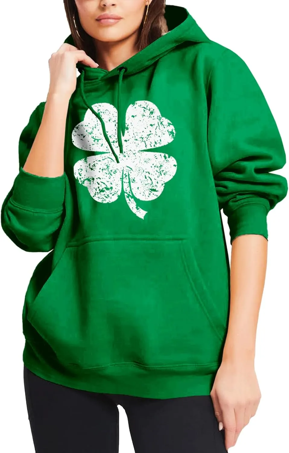 AOBUTE Mens Mardi Gras Hoodie Women St Patricks Sweatshirt Long Sleeve with Pocket