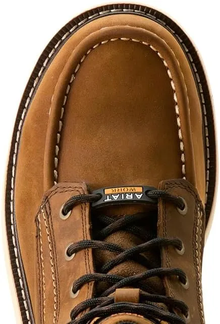 Ariat men's Rebar Wedge Moc Toe 6" Waterproof Work Boots Industrial
