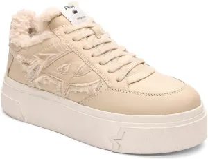 ASH Women's Sailor Faux Fur Lined Platform Sneaker-Stylish High-Top Shoes with Chunky Sole and Soft Interior