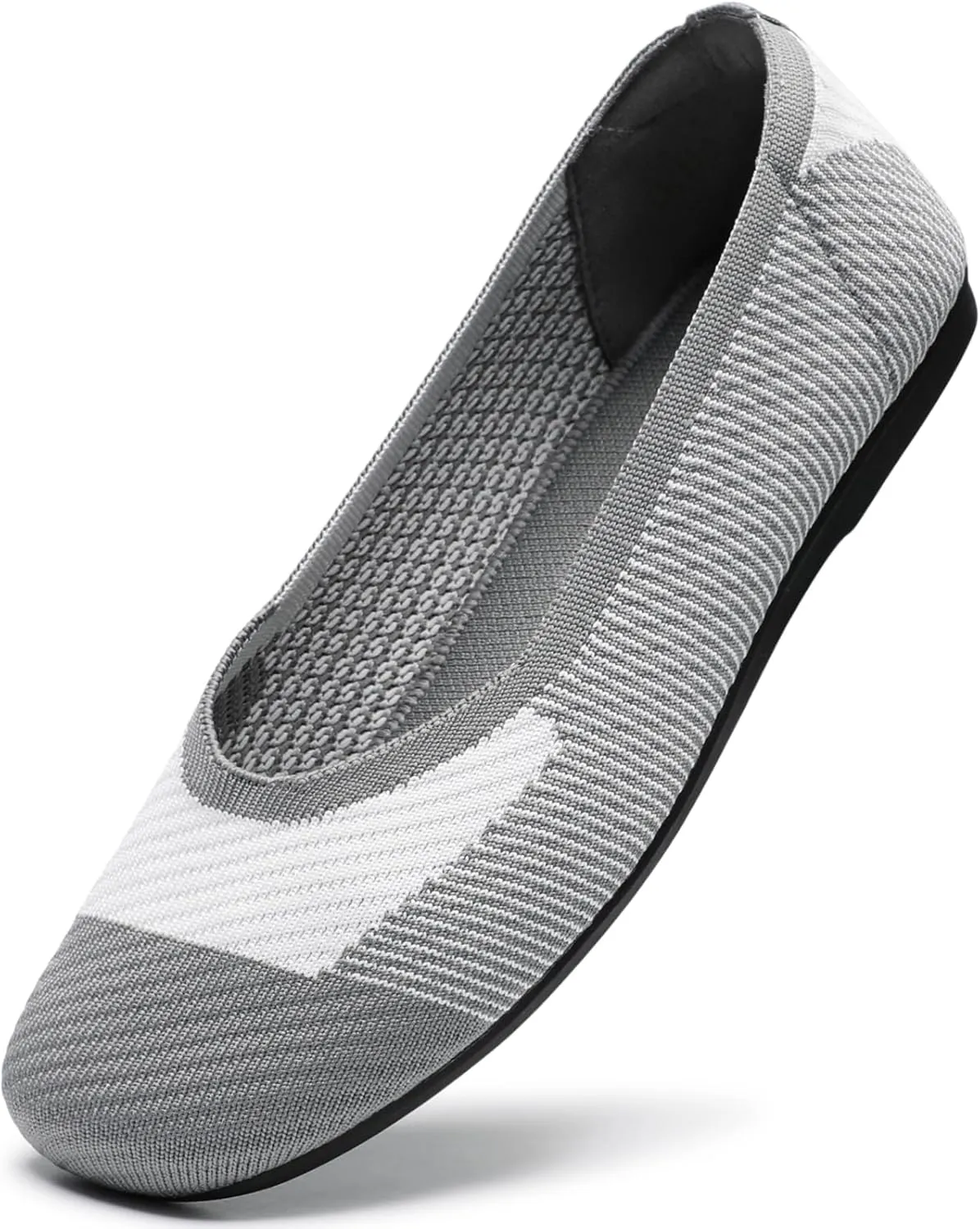 Bacia Square Toe Women's Flats Comfortable Flat Shoes for Office Work Washable