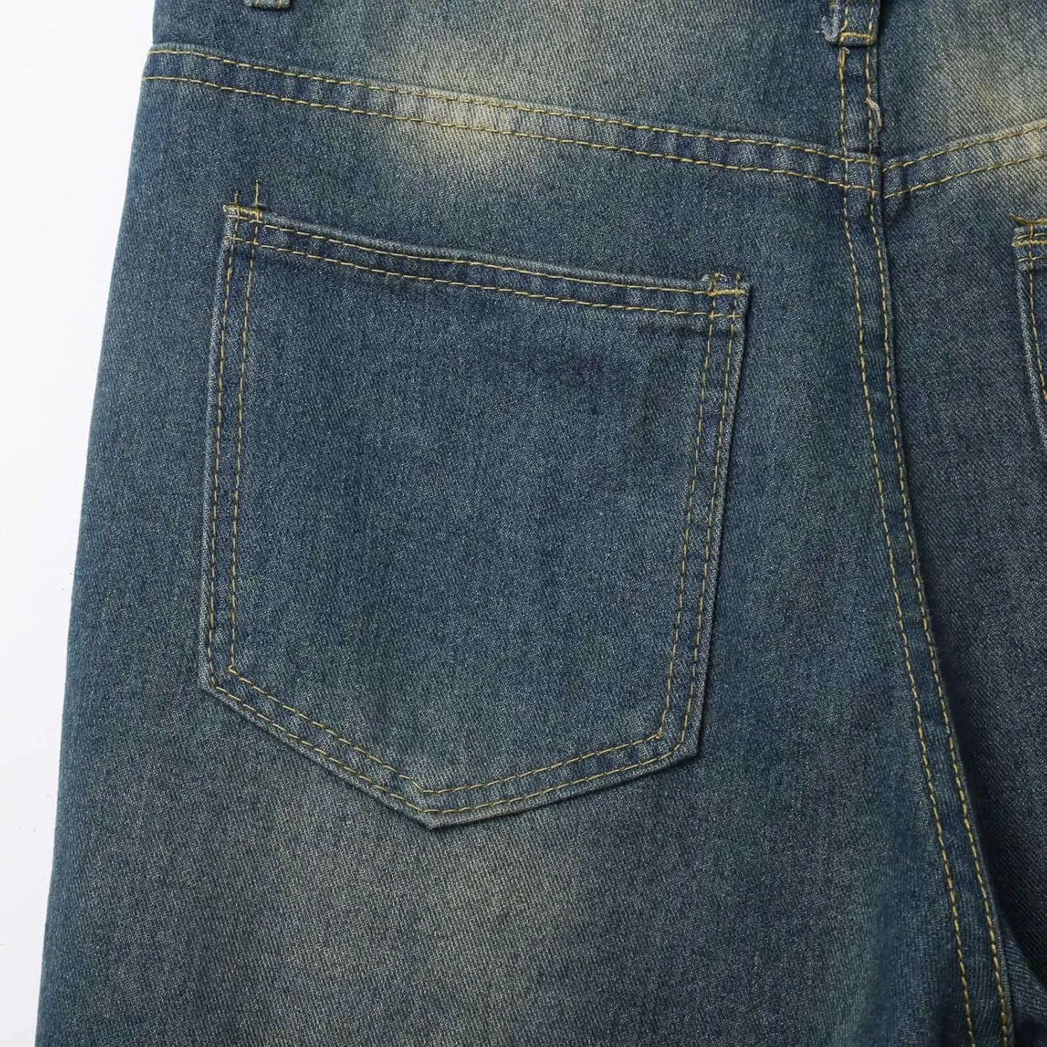 Baggy Jean Shorts for Men Summer Casual Loose Fit Y2K Hip Hop Long Denim Shorts Streetwear