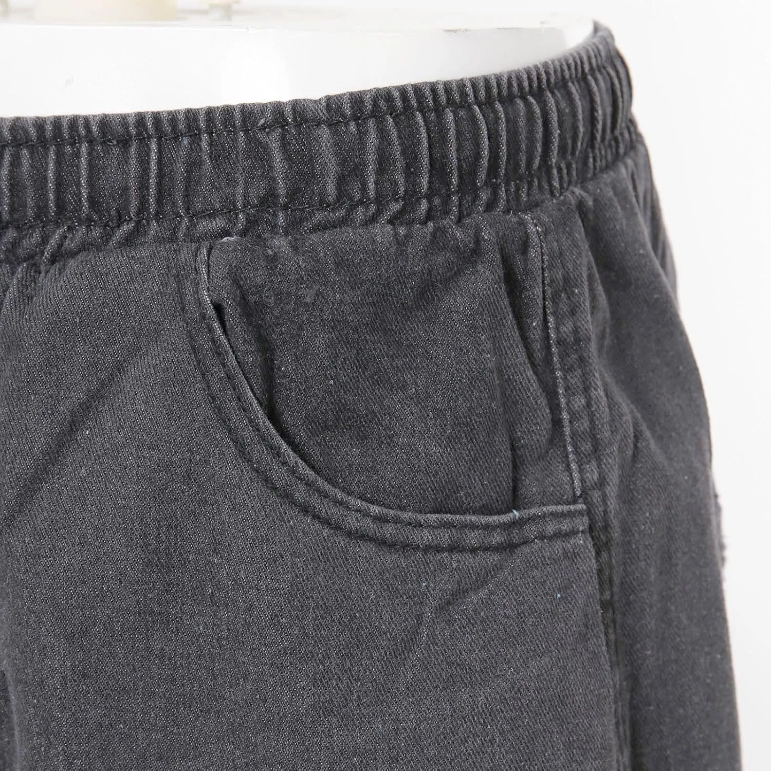 Baggy Jean Shorts for Men Summer Casual Loose Fit Y2K Hip Hop Long Denim Shorts Streetwear