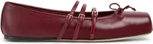 Ballet Flats Shoes for Women, Bows Slip On Comfortable Closed Square Toe Flats for Casual Dressy