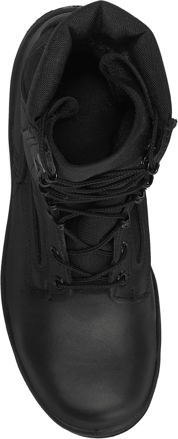 Belleville 300 TROP ST 8 Inch Hot Weather Steel Toe Polishable Black Leather Tactical Boots For Men In Law Enforcement, EMS, and Security Personnel - Electrical Hazard Rated
