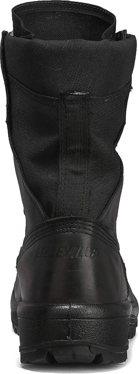 Belleville 300 TROP ST 8 Inch Hot Weather Steel Toe Polishable Black Leather Tactical Boots For Men In Law Enforcement, EMS, and Security Personnel - Electrical Hazard Rated