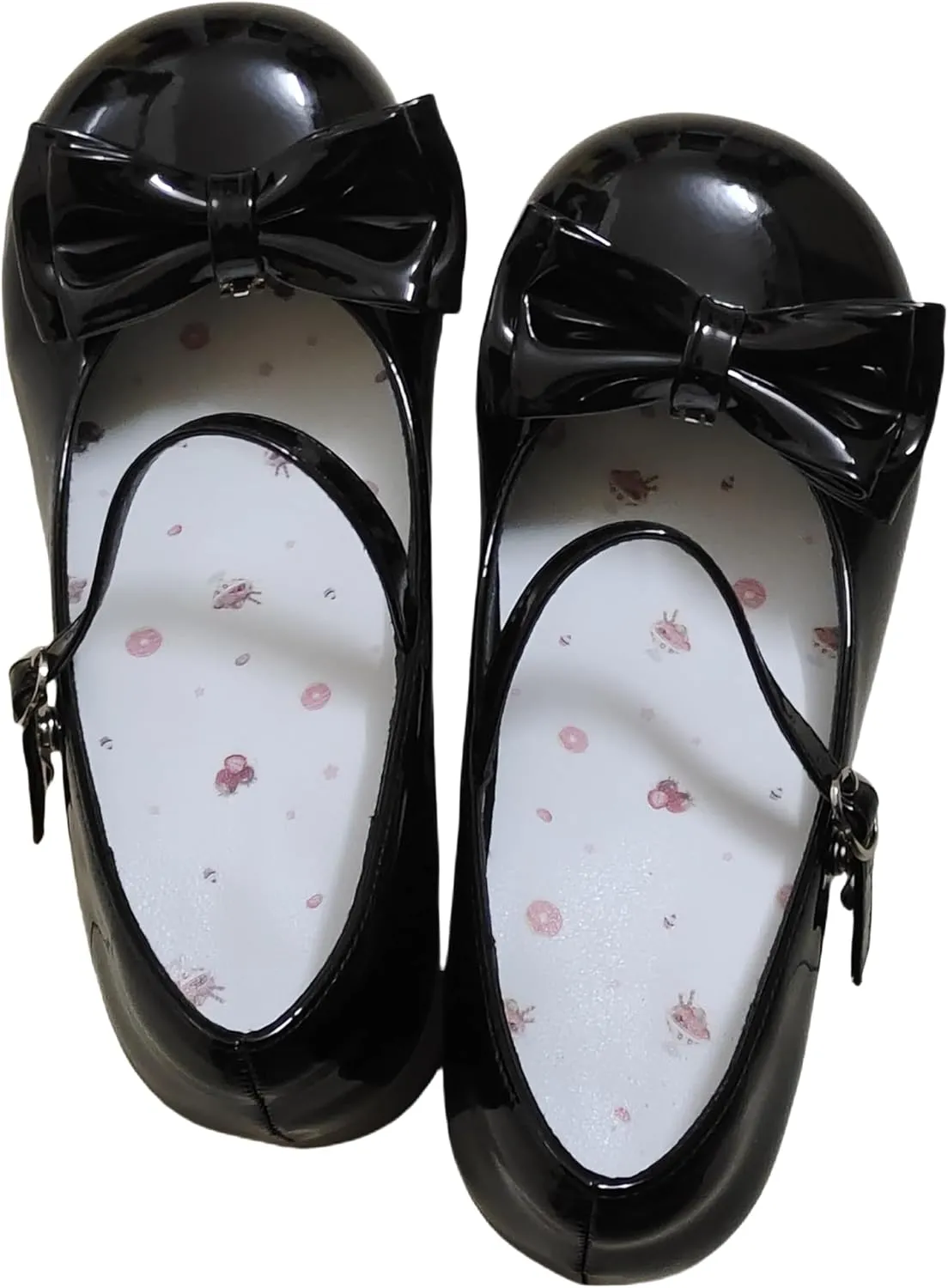 BEROBELLO Women's Lolita Shoes Cute Mary Jane Flats Bowknot Round Toe Party Dress Shoes