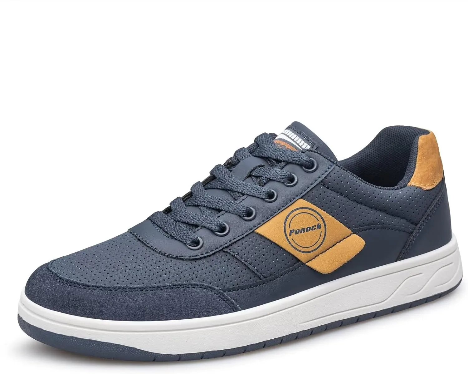 BNR Mens Fashion Sneakers Skate Shoes Casual Comfortable Durable Black Navy Brown