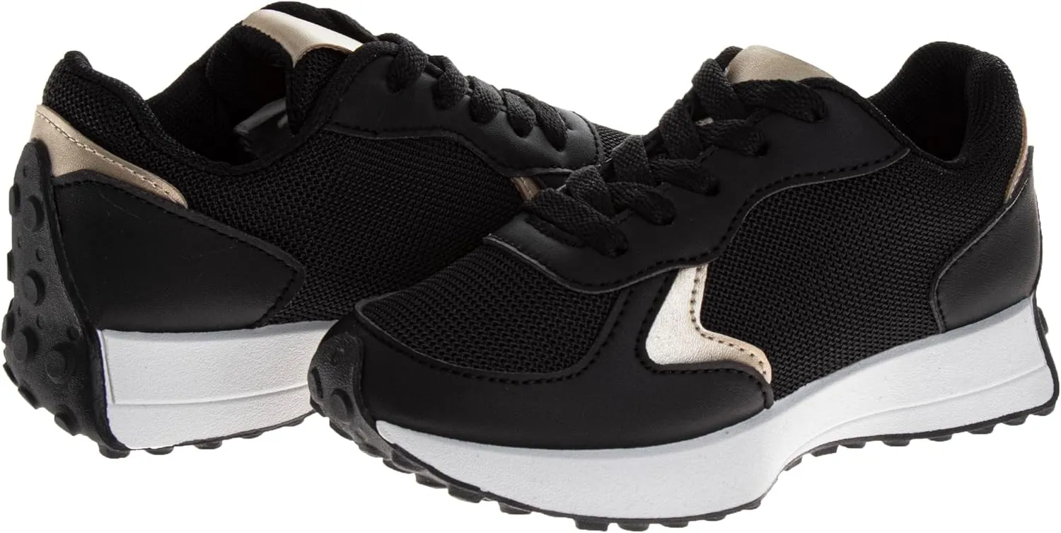 Casual Fashion Sneakers Lace Up Shoes - Kids Athletic Shoe Lightweight Breathable Tennis Running Sneaker (Sizes 12-13 Little Kid / 1-4 Big Kid)
