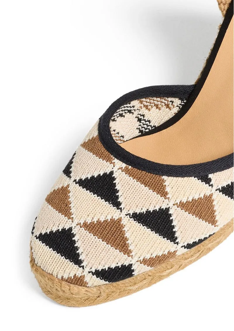 Cilia Espadrilles - 9cm - Tostado Multi