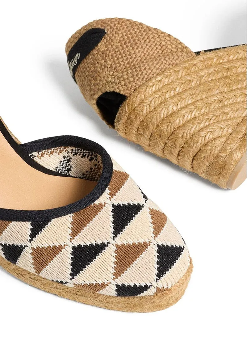 Cilia Espadrilles - 9cm - Tostado Multi