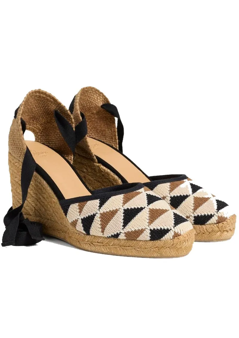 Cilia Espadrilles - 9cm - Tostado Multi
