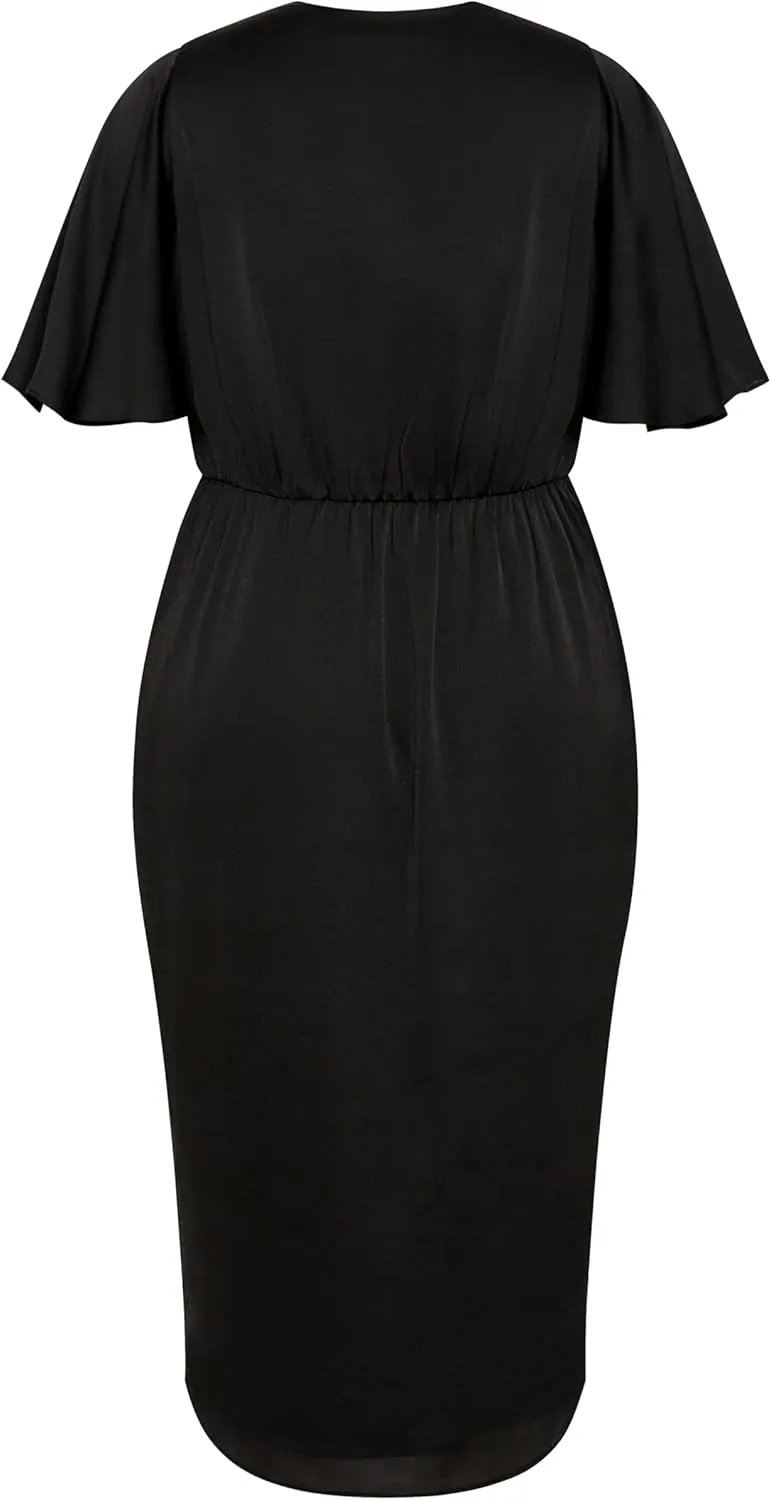 City Chic Women's Plus Size Soft Ruffle Dress