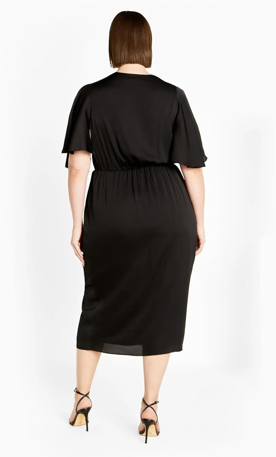 City Chic Women's Plus Size Soft Ruffle Dress
