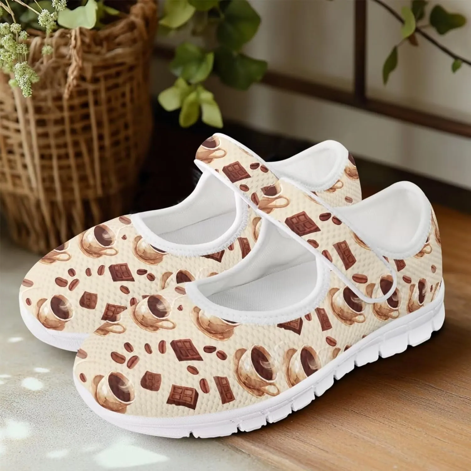 Coloranimal Mary Jane Shoes Women Casual Flat Shoes Women Dress Comfortable Mary Jane Flats Comfortable Walking Shoes Slip On Shoes Footwear