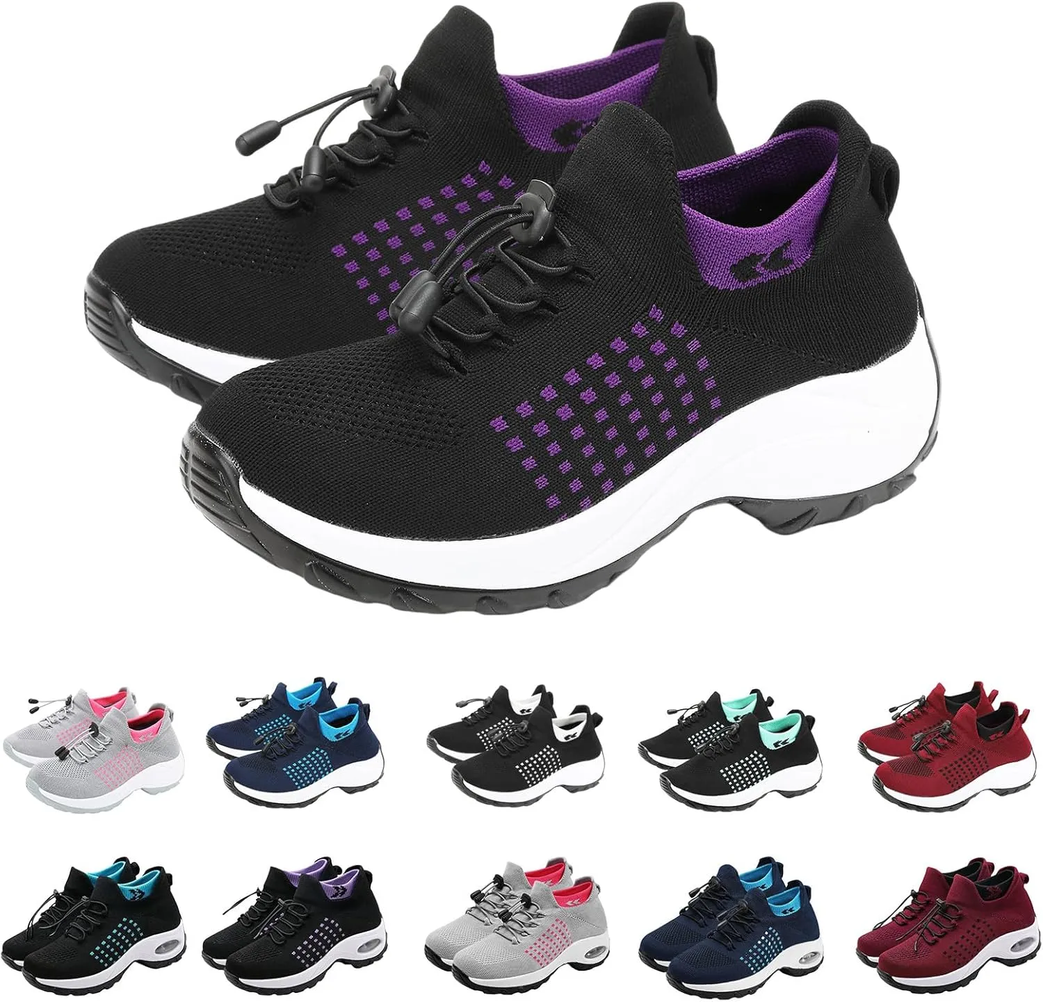 Comfort Wear Orthowear Shoes for Women Men, Unisex Orthopedic Shoes for Women Breathable Comfortable Plantar Fasciitis Ortho Sneakers Running Walking Non Slip Stretch Cushion Comfortwear Shoe