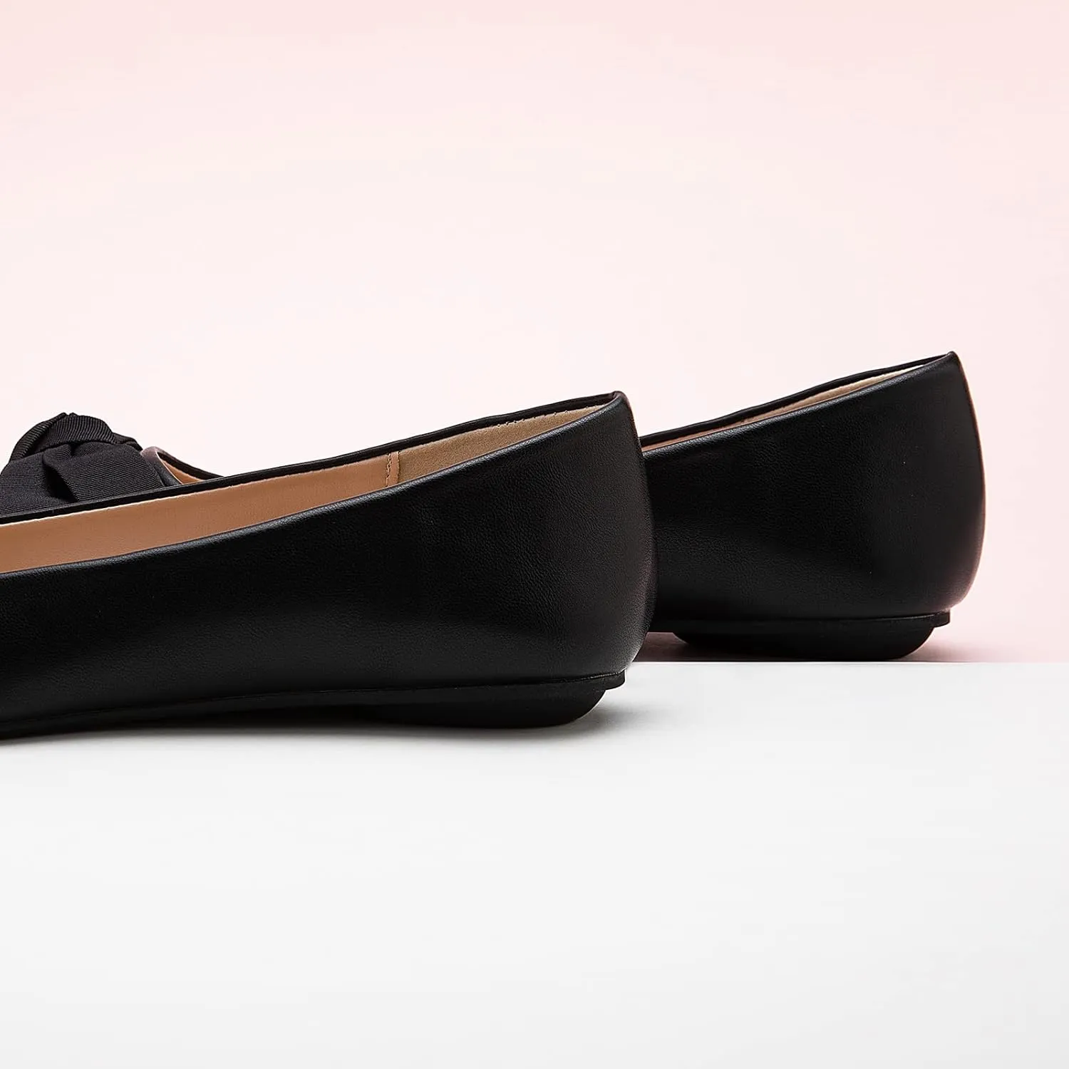 C.Paravano Pointy Bow Flats Women's Flats Comfortable Stylish Slip-On Shoes for Casual and Office
