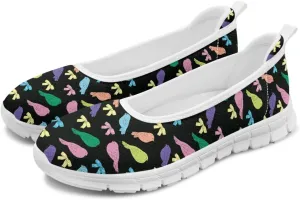 Creative Various Bird Prints Walking Shoes Women Dressy Slip On Ballet Flats Shoes Stylish Fit Comfort Casual Sneakers Daily Wear