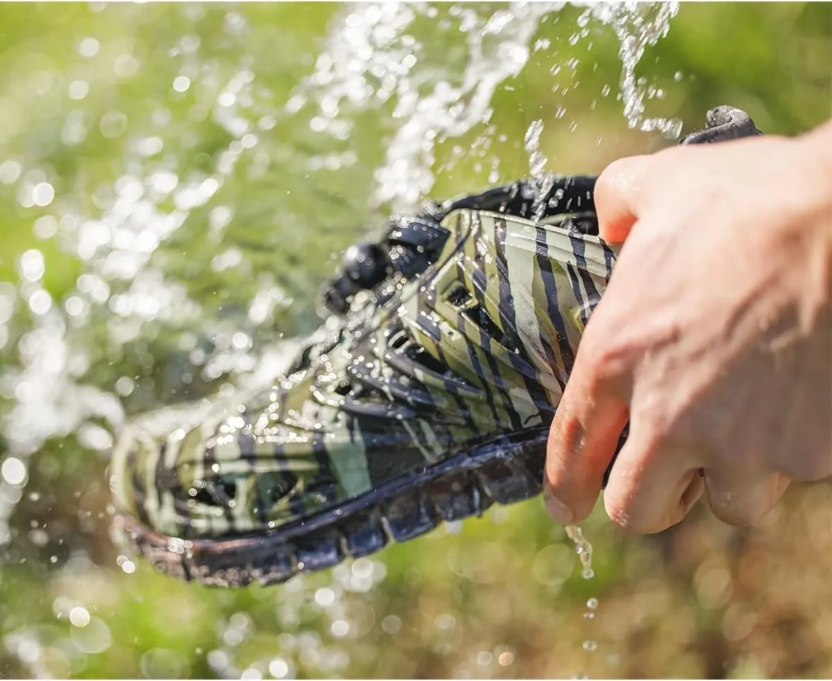 Crosskix APX Closed Toe Lace Up Water Shoes - All-Purpose Non-Slip Submersible Sneakers with Arch Support for Men, Women, Kids