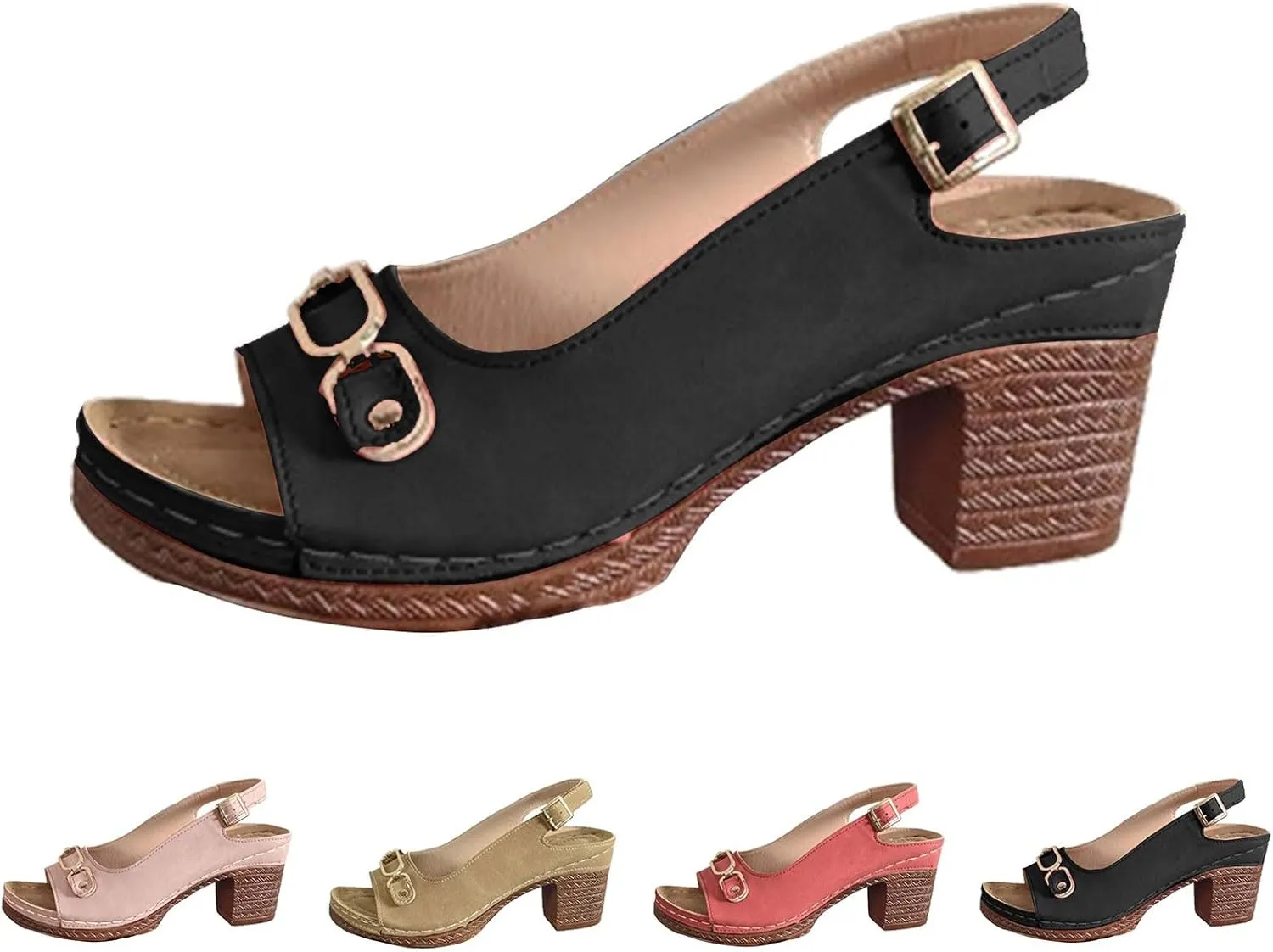 Cute Sandals for Womens 2025 Summer Comfy Wedge Vacation Shoes Trendy Casual Arch Support Beach Sandals for Woemn