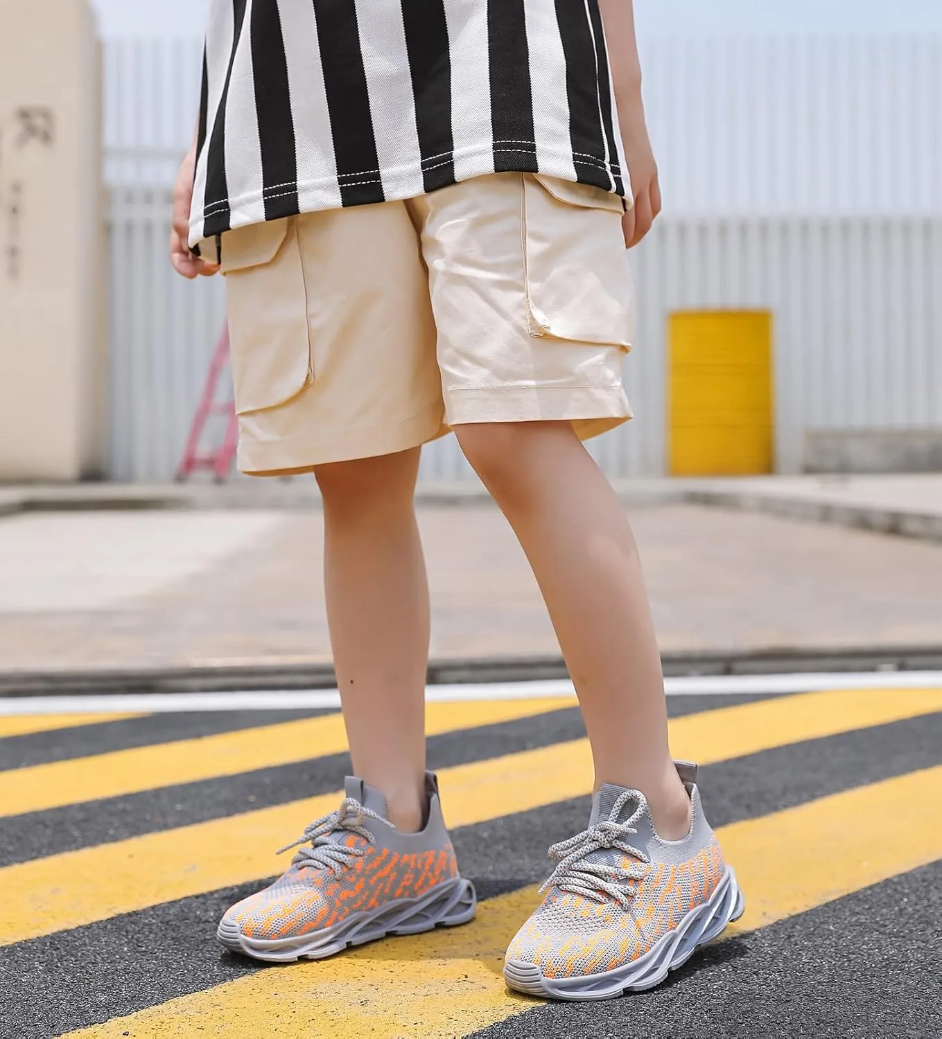 DADAWEN Toddler/Little Kid Boys Girls Lightweight Breathable Sneakers Strap Athletic Tennis Shoes for Running Walking