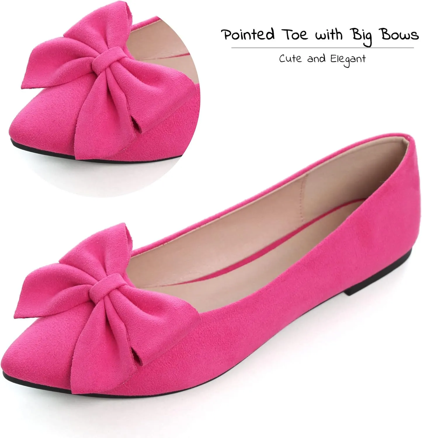 Dear Time Women's Ballet Flats Dress Ballet Shoes Slip on for Office Work Comfortable Shoes
