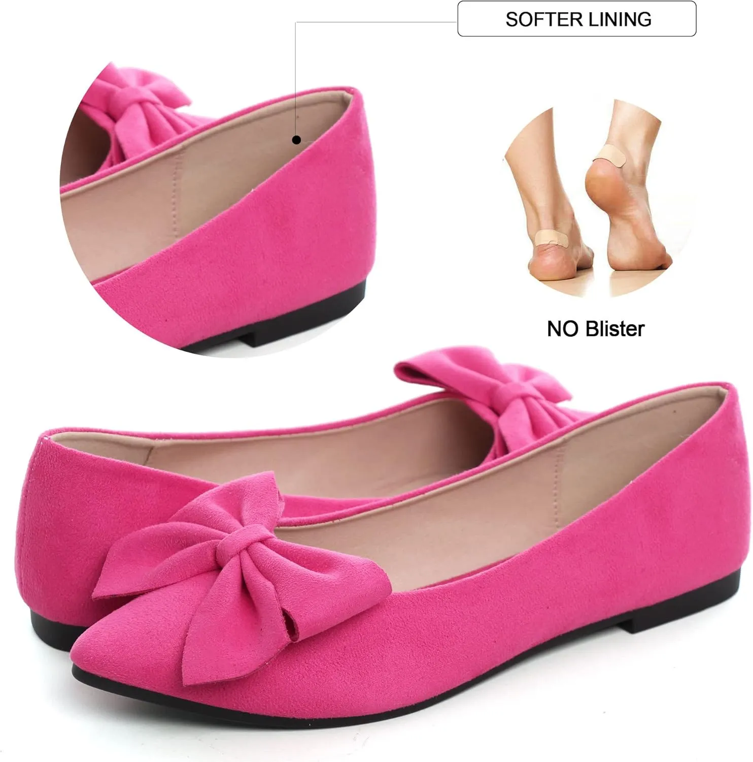Dear Time Women's Ballet Flats Dress Ballet Shoes Slip on for Office Work Comfortable Shoes