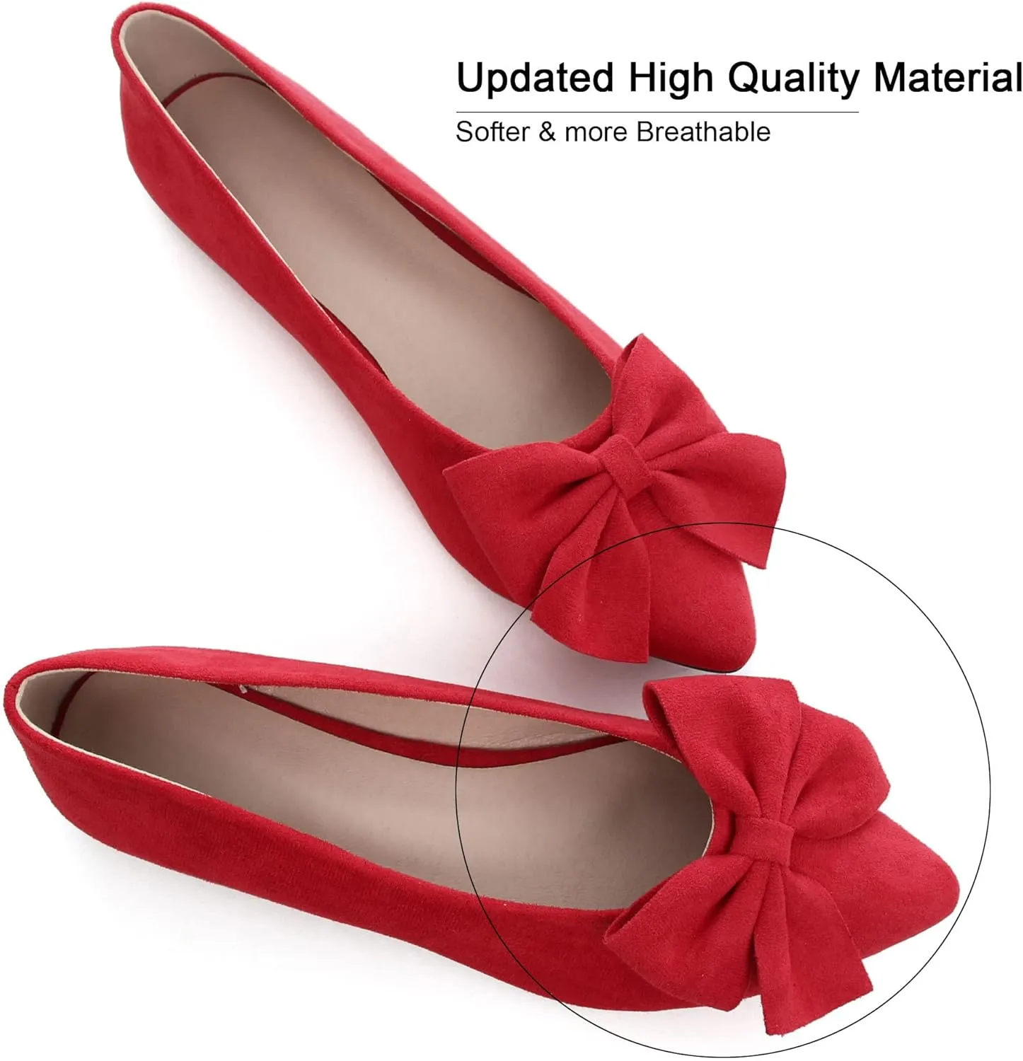 Dear Time Women's Ballet Flats Dress Ballet Shoes Slip on for Office Work Comfortable Shoes