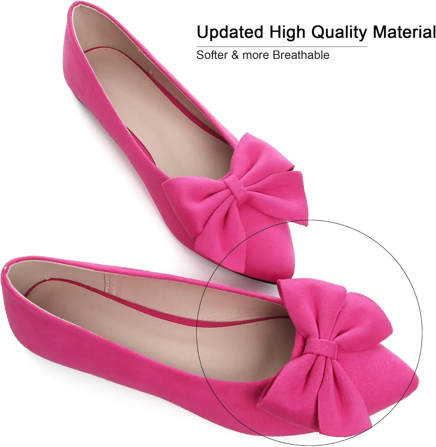Dear Time Women's Ballet Flats Dress Ballet Shoes Slip on for Office Work Comfortable Shoes