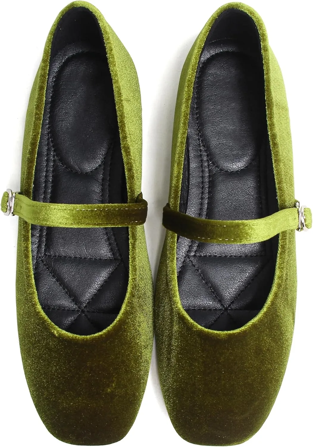 Dear Time Women's Square Toe Ballet Flats Elegant Comfortable Mary Jane Flats Dress Flats Shoes