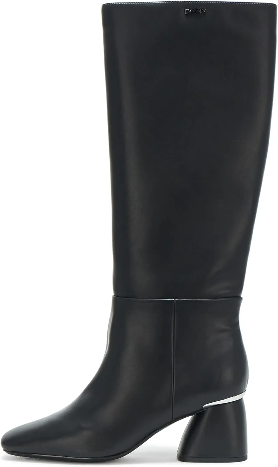 DKNY Women's Cana Knee High Heeled Riding Boot