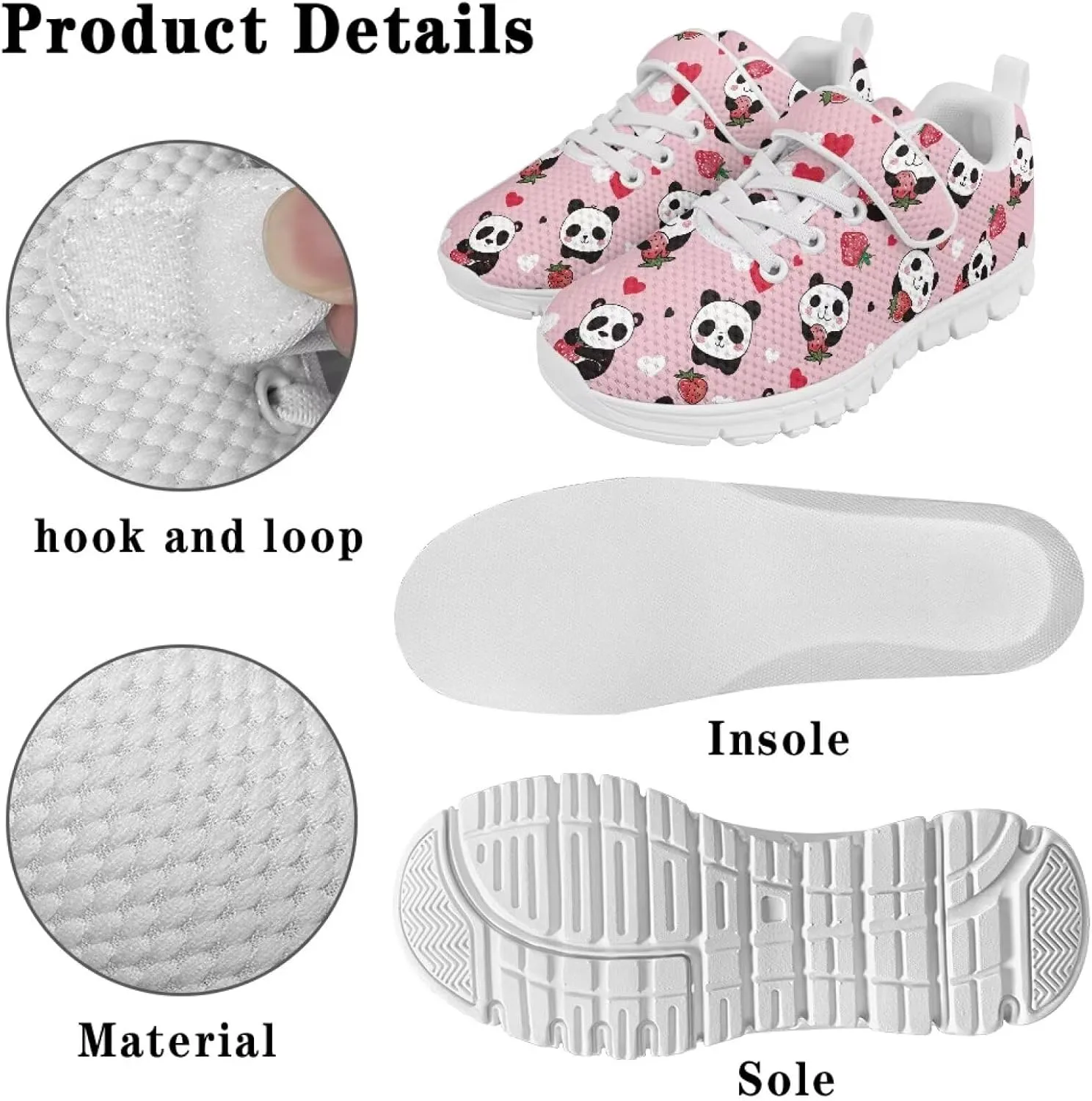 Doojoayie Athletic Shoes for Kids Girls for Active Kids Play Running Jogging Shoes
