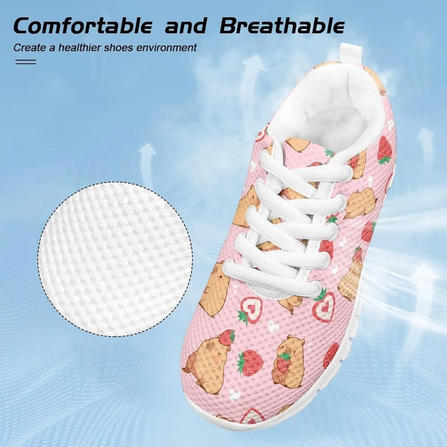 Doojoayie Little Girls Running Shoes Tennis Shoes for Kids School Casual Sneakers
