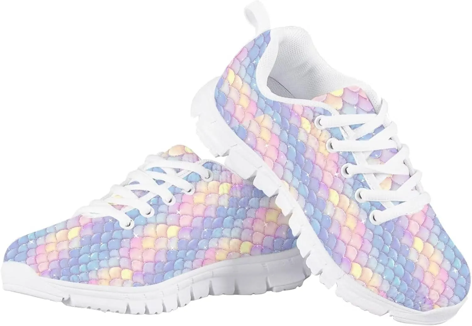 Doojoayie Little Kids School Sneakers for Girls Cute Axolotl Shoes for Running
