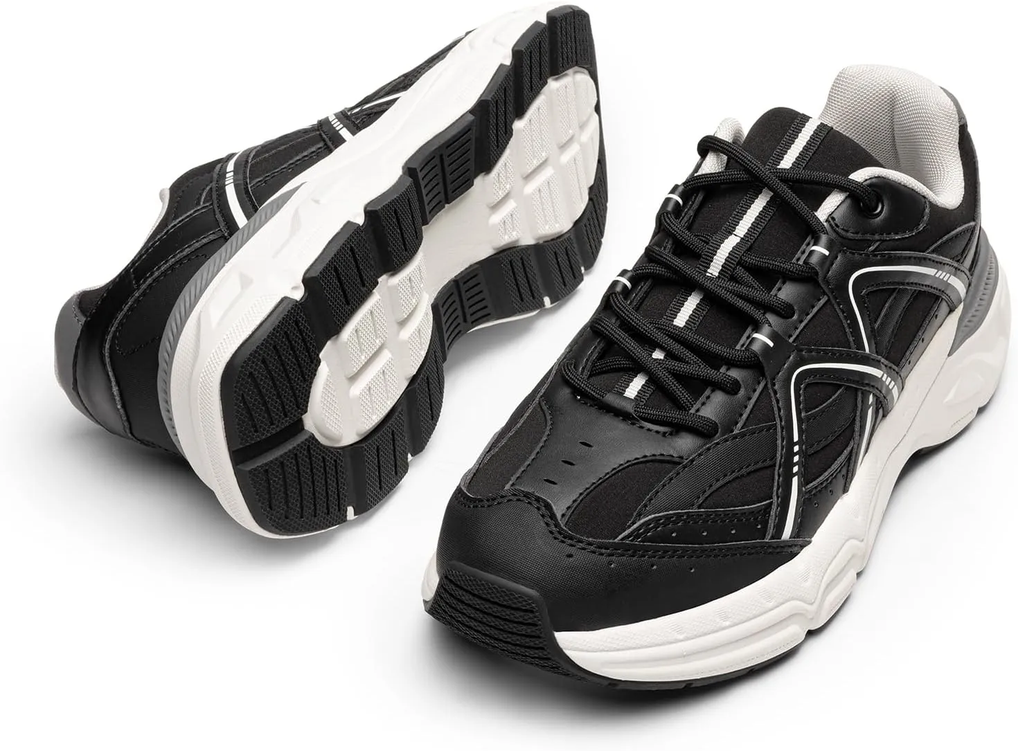 DREAM PAIRS Men's Retro Fashion Sneakers Cam Classic Y2K Chunky Comfortable Casual Lifestyle Walking Tennis Shoes