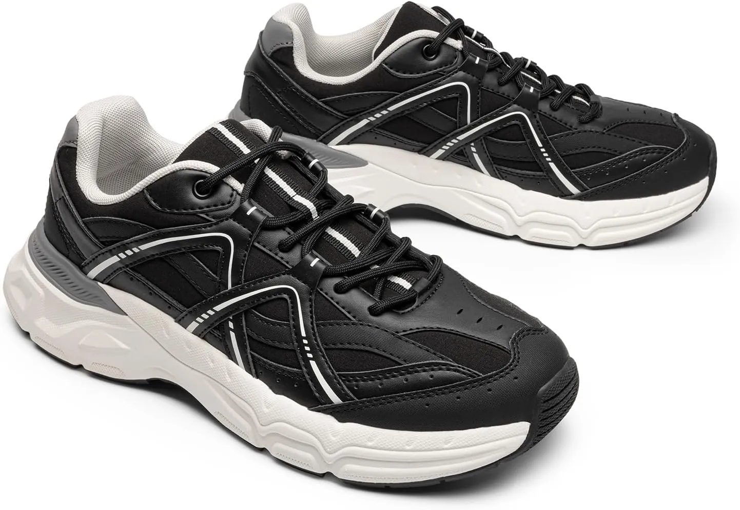 DREAM PAIRS Men's Retro Fashion Sneakers Cam Classic Y2K Chunky Comfortable Casual Lifestyle Walking Tennis Shoes