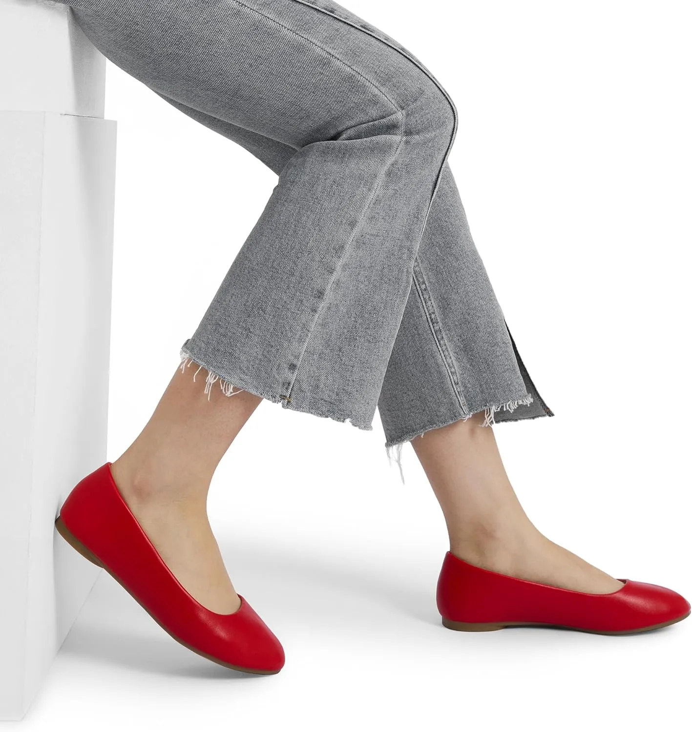 DREAM PAIRS Women's Sole-Simple Ballerina Walking Flats Shoes