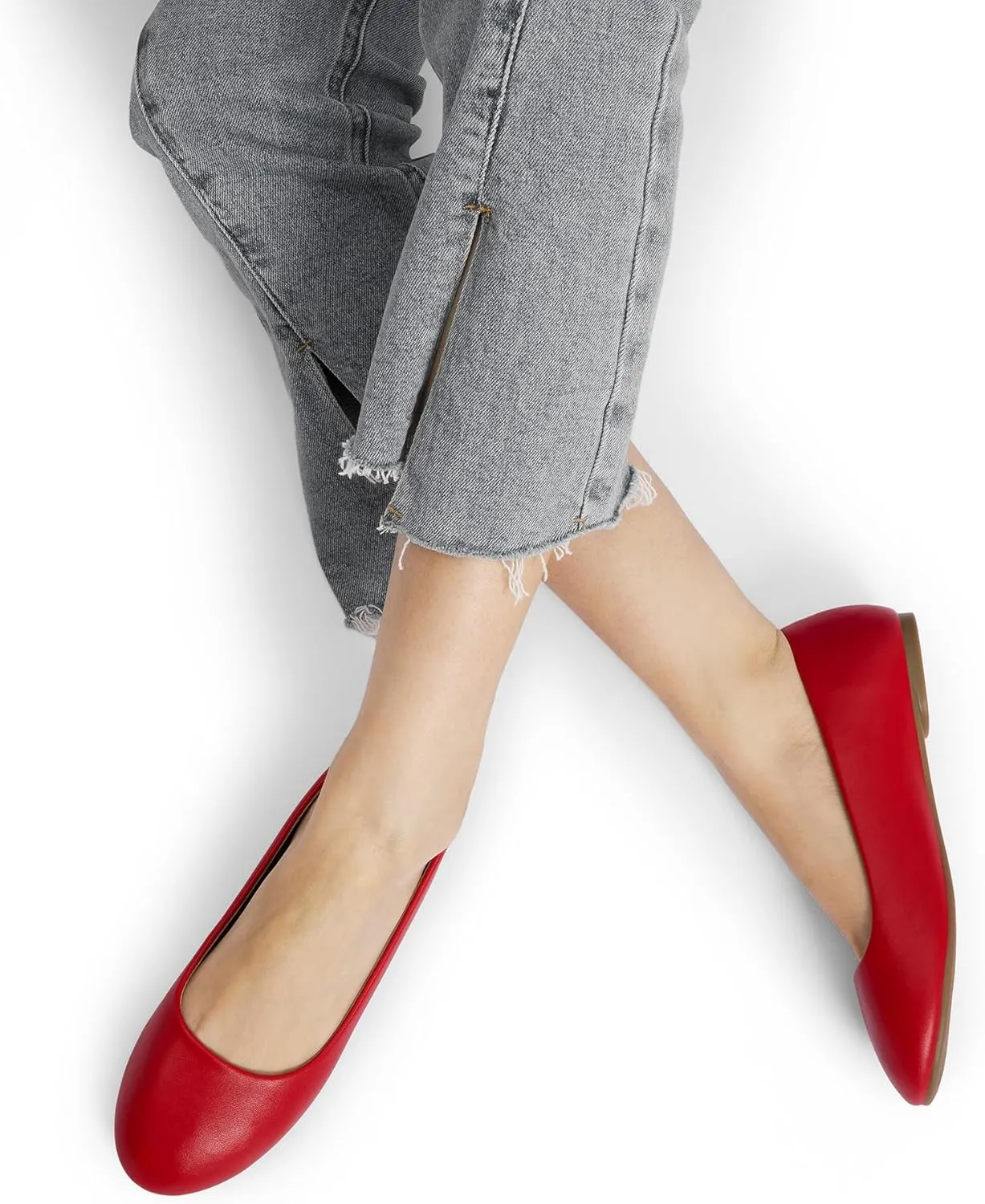 DREAM PAIRS Women's Sole-Simple Ballerina Walking Flats Shoes