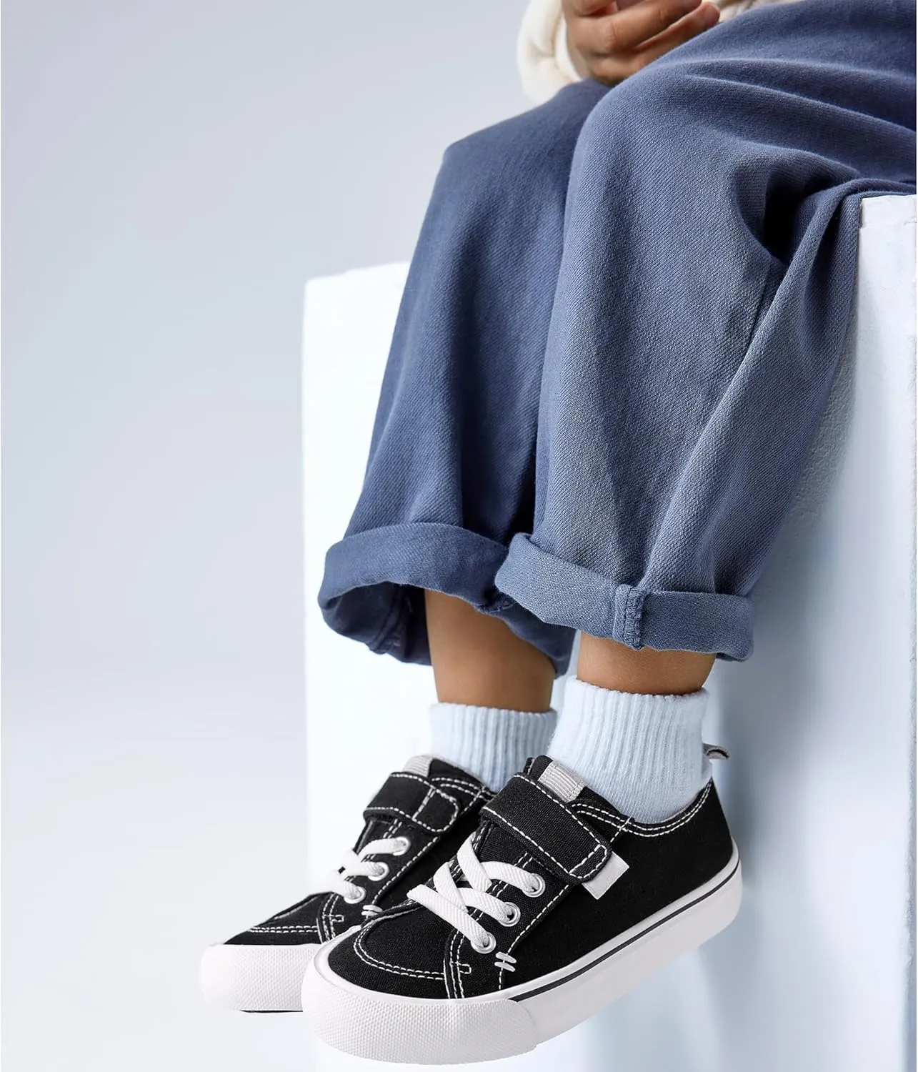 EasyStar Girls Boys Comfort Hook and Loop Closure Shoes Sneakers