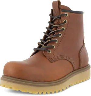 ECCO Men's Staker Plain Toe Tie Fashion Boot