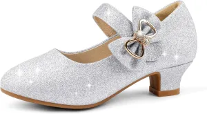 Eithy Girls Dress Shoes Low Heel Bow Princess Summer Flats Sandals Toddler/Little Kid/Big Kid
