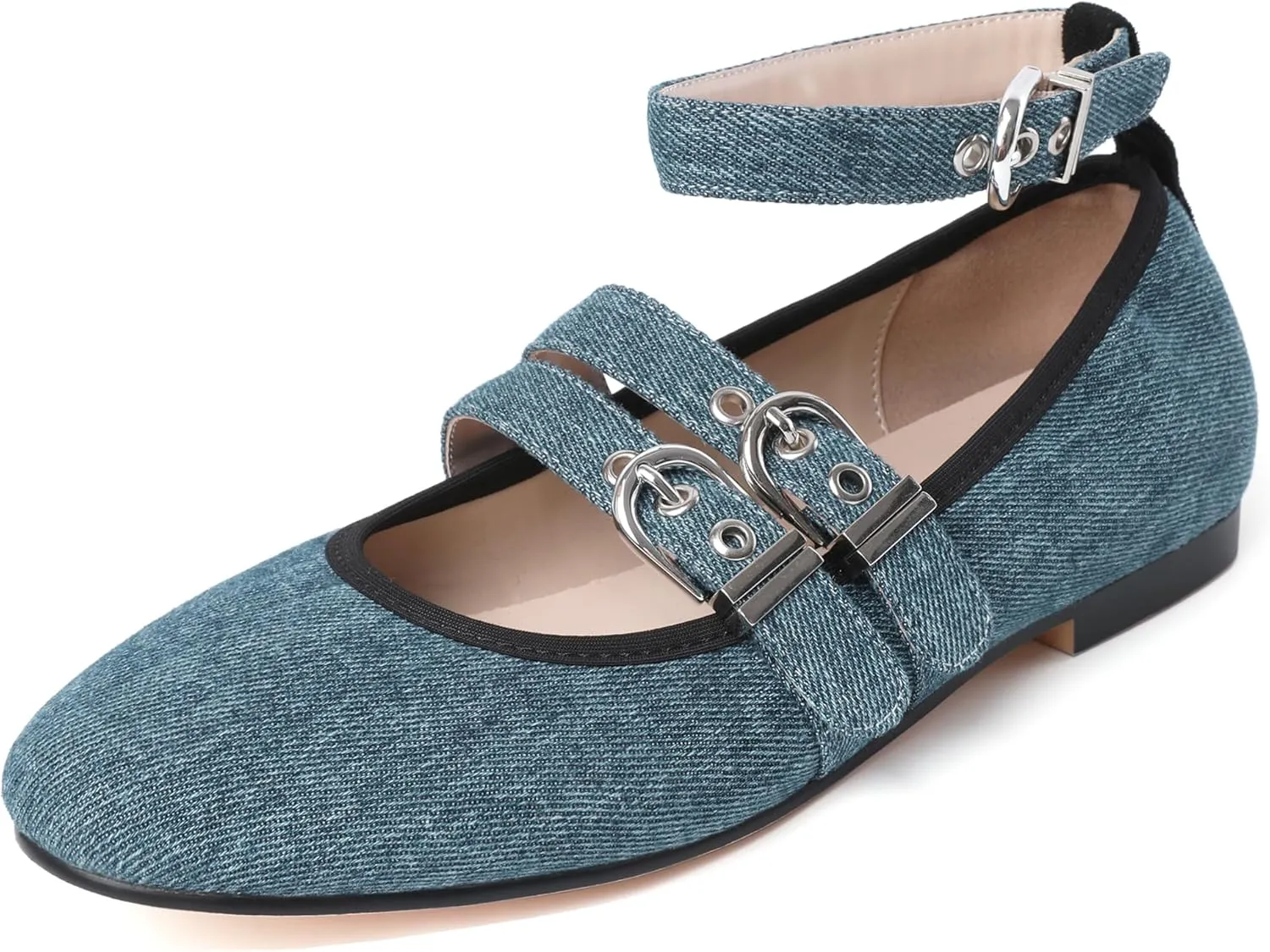 Eldof Flats Shoes Women Round Toe Slip On Ballet Flats Shoes for Dress Comfortable