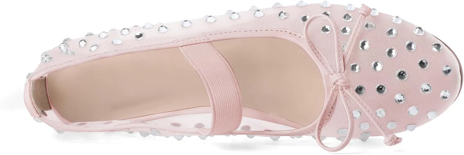 Eldof Flats Shoes Women Round Toe Slip On Ballet Flats Shoes for Dress Comfortable