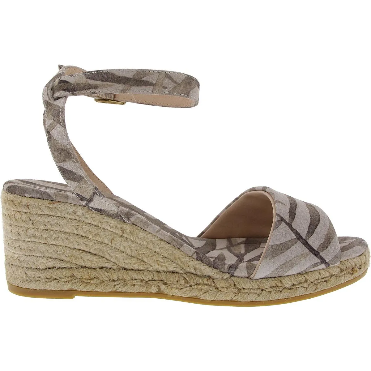 Eric Michael Womens Orly Printed Suede Espadrilles