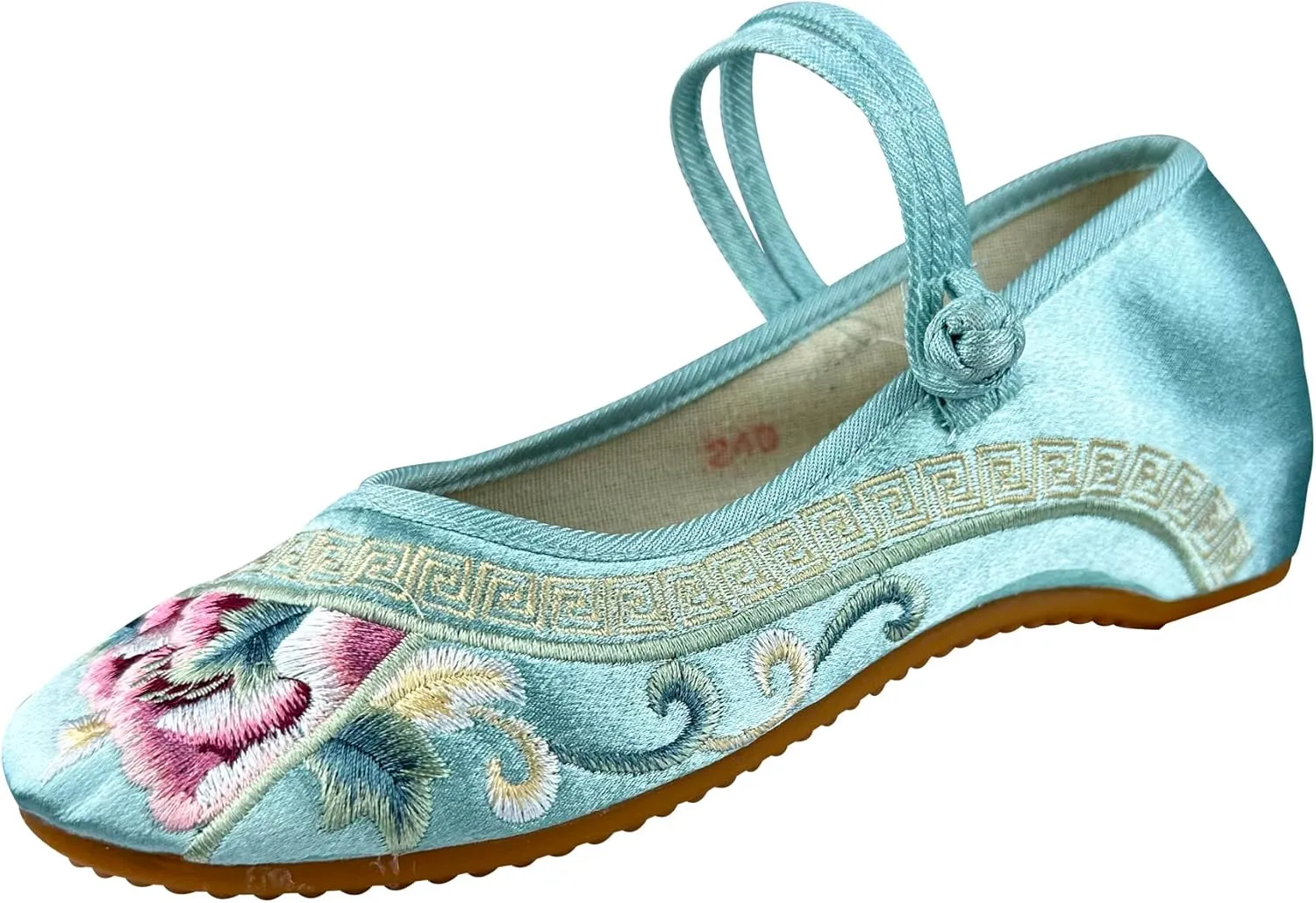 eYLun Women Embroidered Shoes Flats Floral Comfortable Ballet Flats Shoes Round Toe Mary Jane Shoes