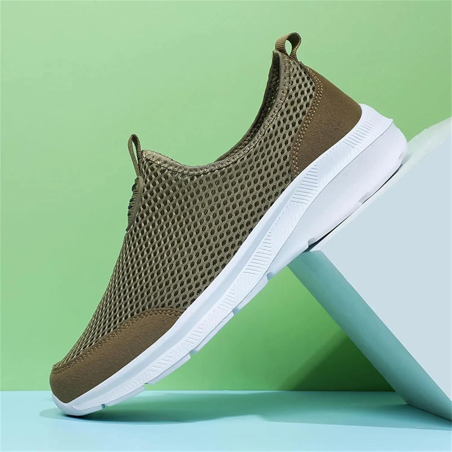 Fashion Summer Men Breathable Mesh Shallow Lace Up Casual Shoes Sneaker Storage for Men
