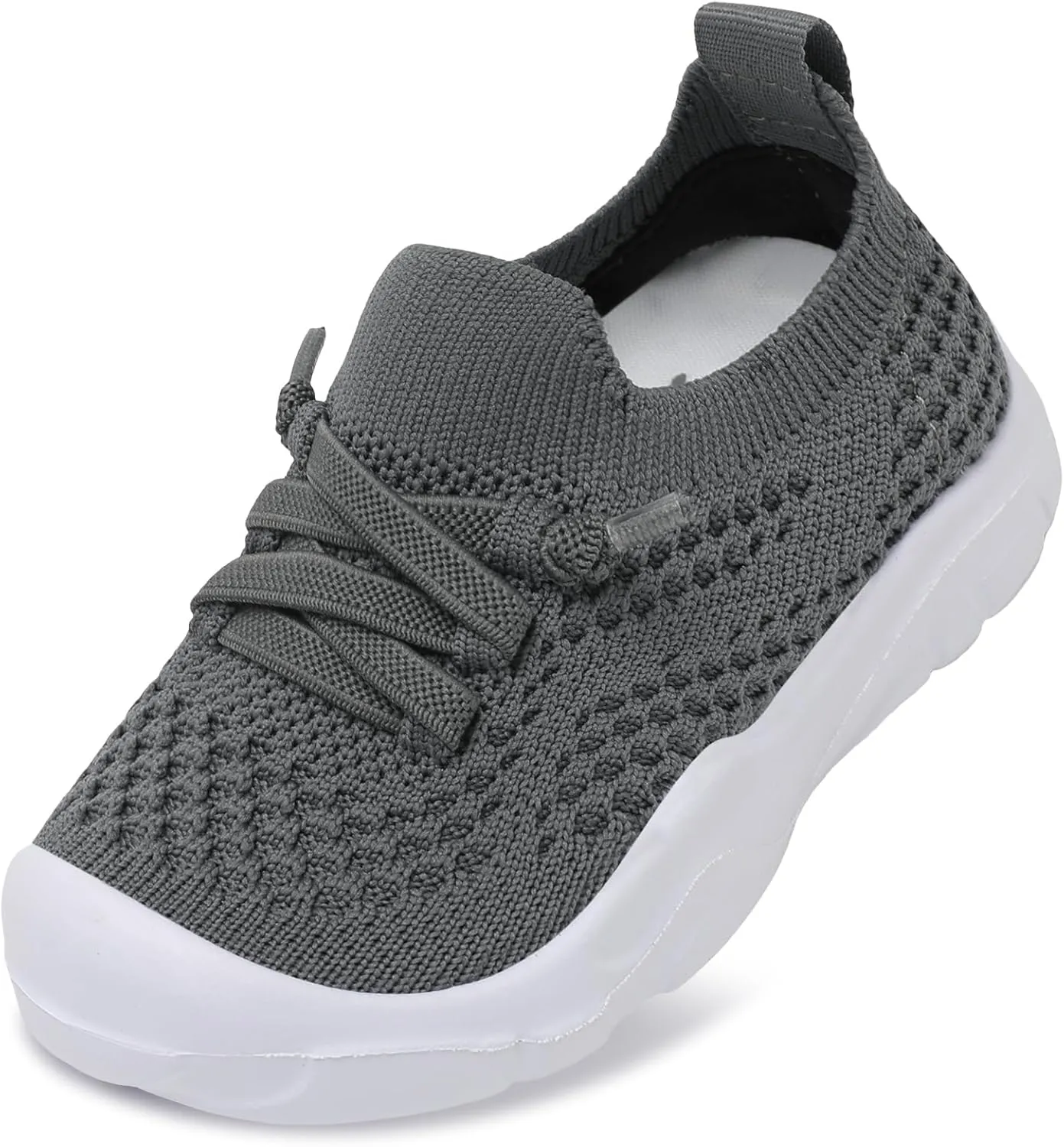 FEETCITY Toddler Sneakers Toddler Walking Shoes Boys Girls Toddler Tennis Shoes Lightweight Brethable Kids Slip On Shoes