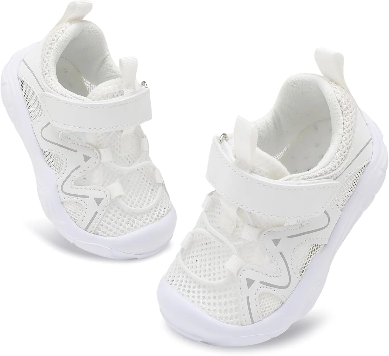 FEETCITY Wide Toddler Shoes Slip on Sneakers Boys Girls Toddler Tennis Shoes Sports Shoes Walking Shoes
